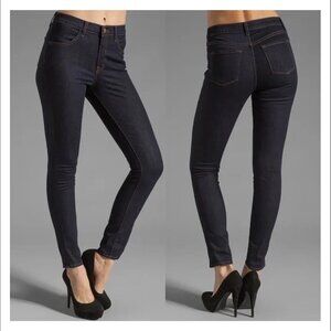 J Brand Maria Starless High Rise Dark Wash Lightweight Skinny Jeans Size 28 EUC